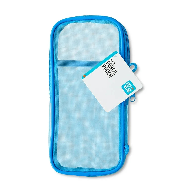 Pen+Gear Slim Mesh Pencil Pouch, Blue - Walmart.com | Walmart (US)