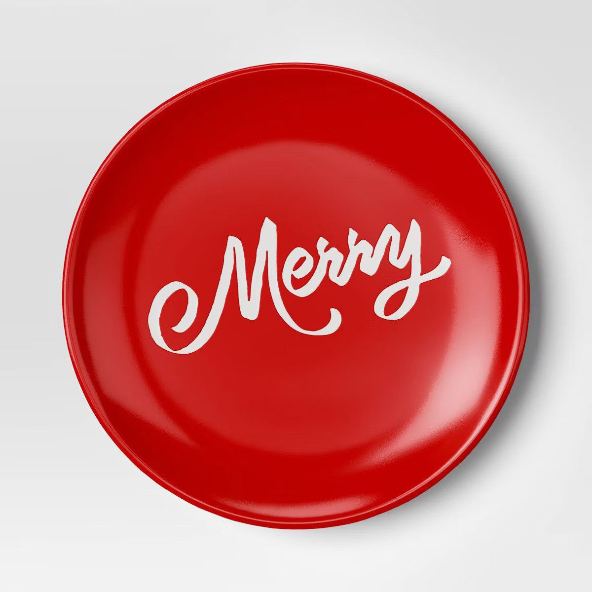 7" Stoneware Merry Salad Plate - Threshold™, Target Christmas Plates, Merry Plates, Christmas Salad  | Target