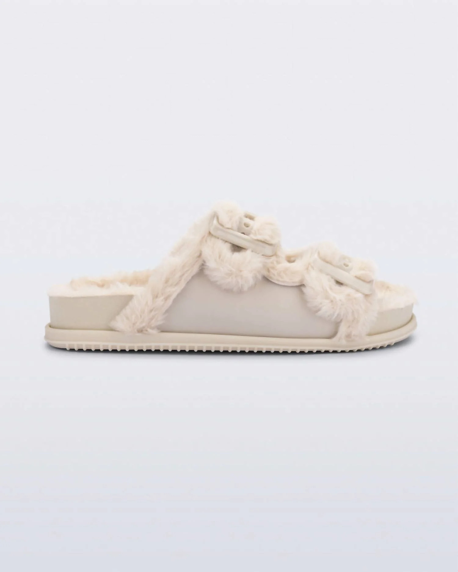 Women's Cozy Slides In Warm Beige | Shop Simon