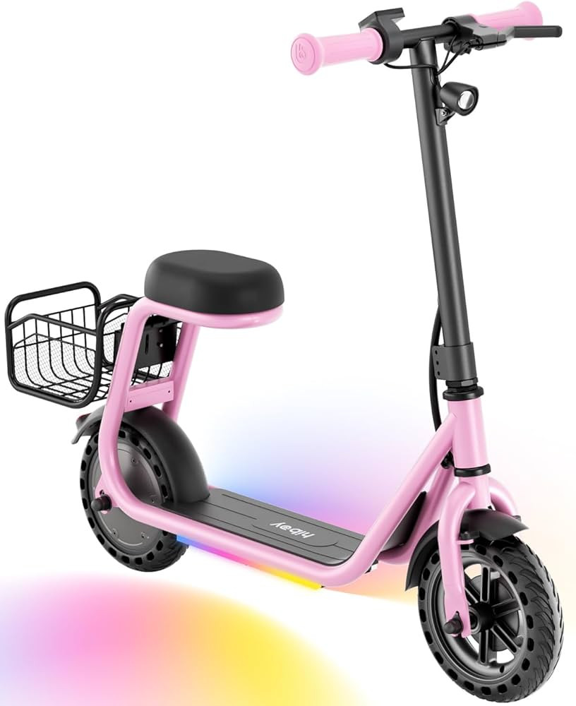 Hiboy Q2 Lite/JoyHaul Electric Scooter with Seat for Kids Ages 4-10 - UL Certified, Up to 9.3 MPH... | Amazon (US)