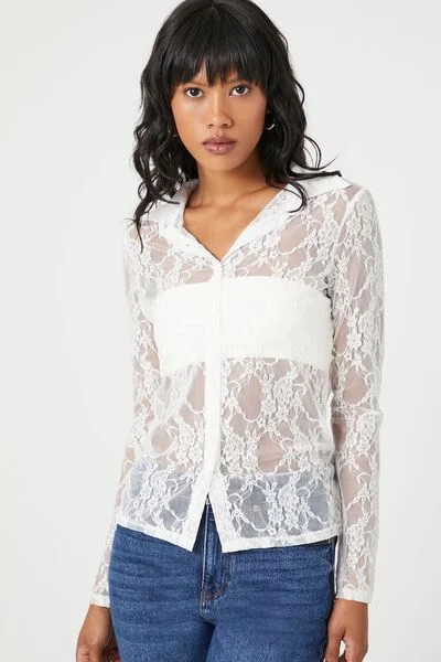 Sheer Lace Shirt | Forever 21
