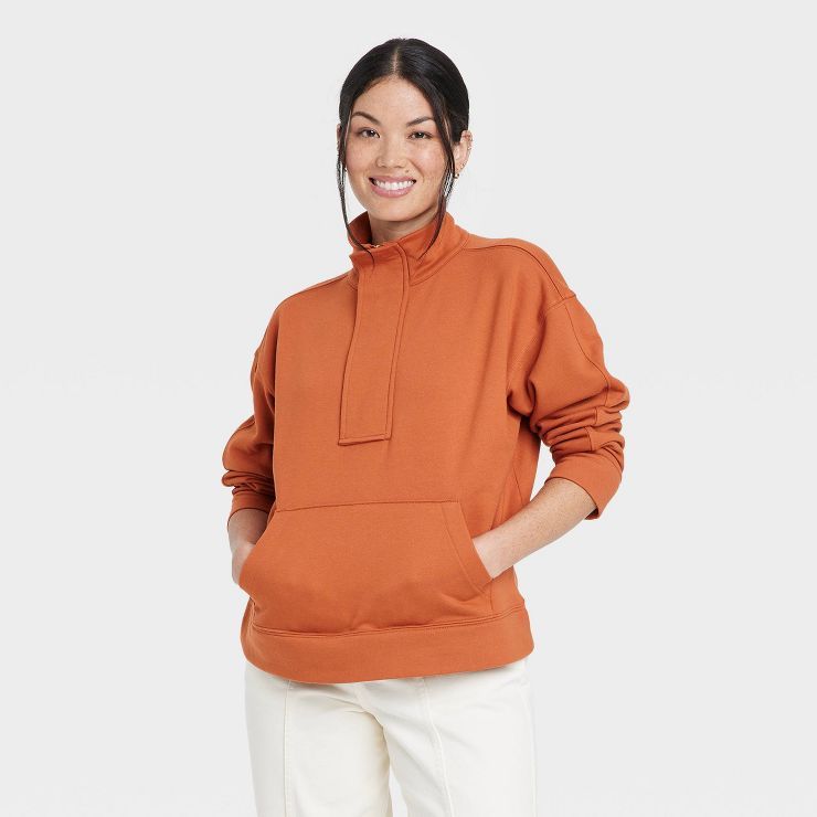 Women's Quarter Zip Sweatshirt - A New Day™ | Target