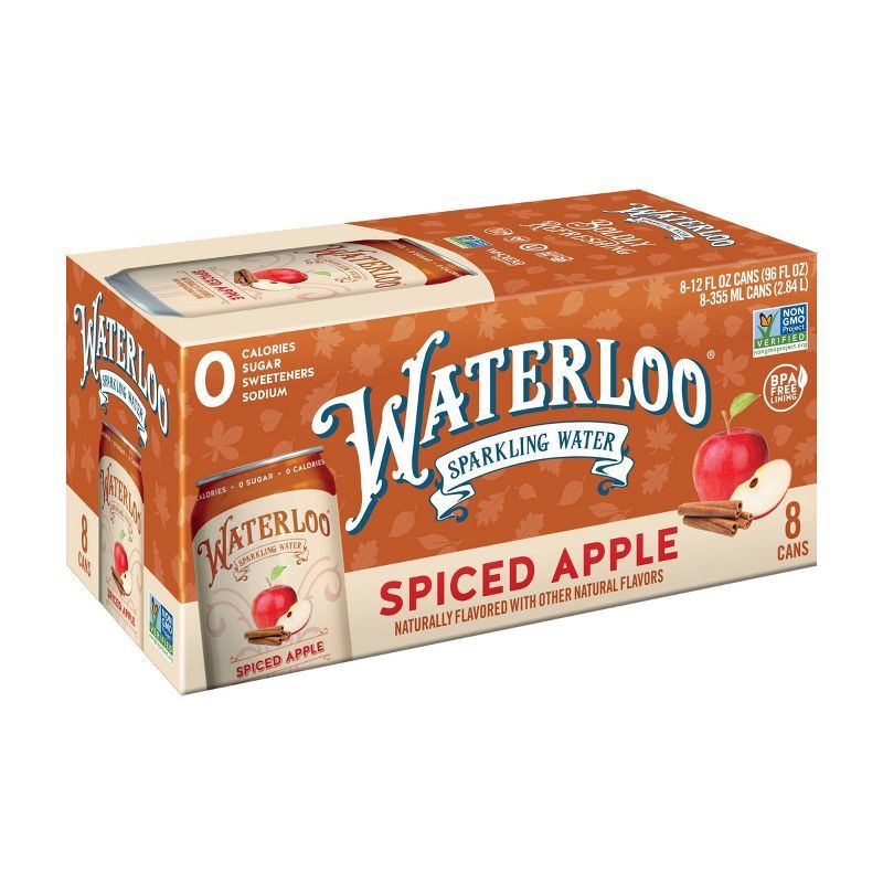 Waterloo Spiced Apple Sparkling Water - 8pk/12 fl oz Cans | Target