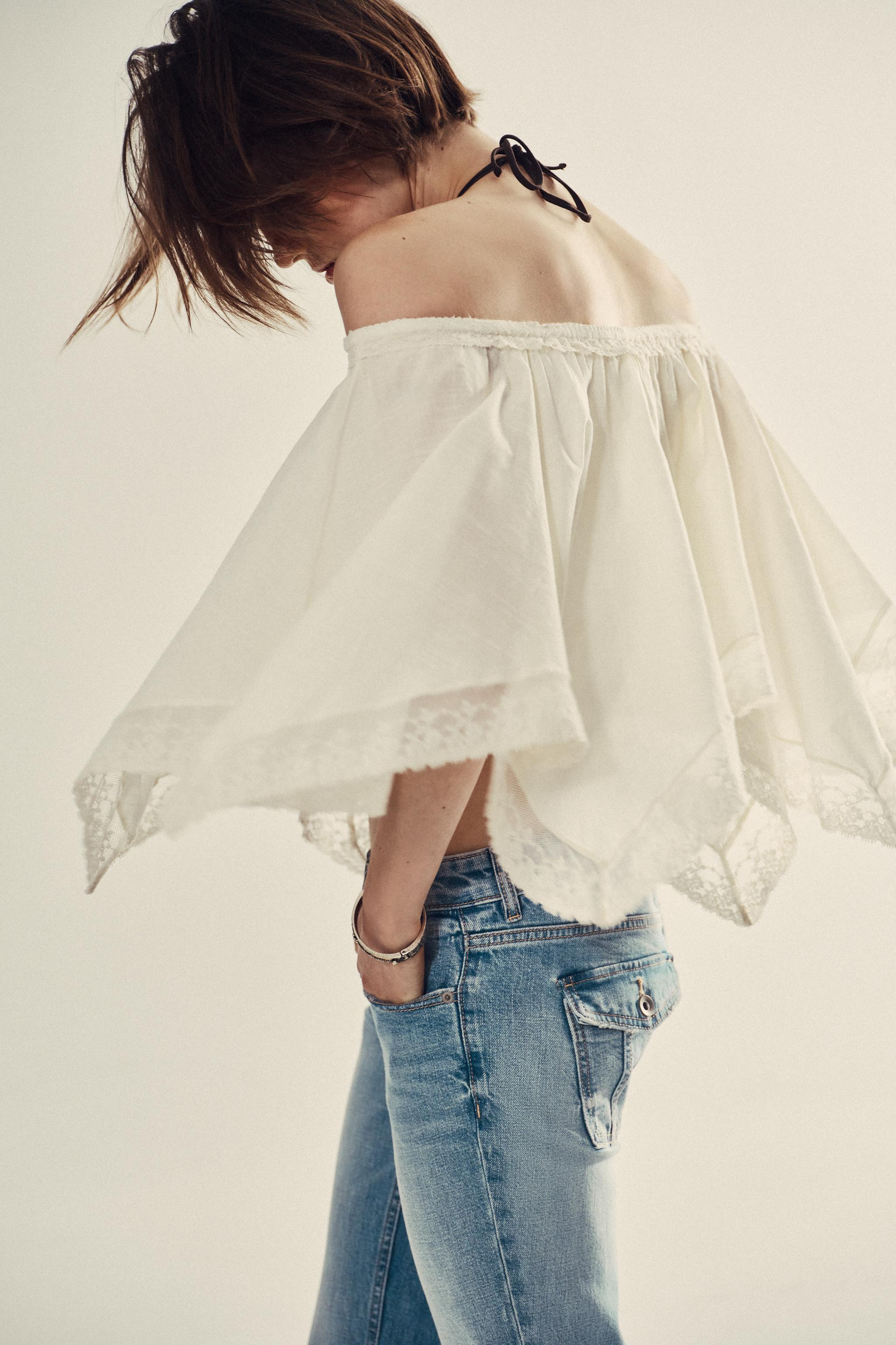 LACE CAPE TOP | Zara US