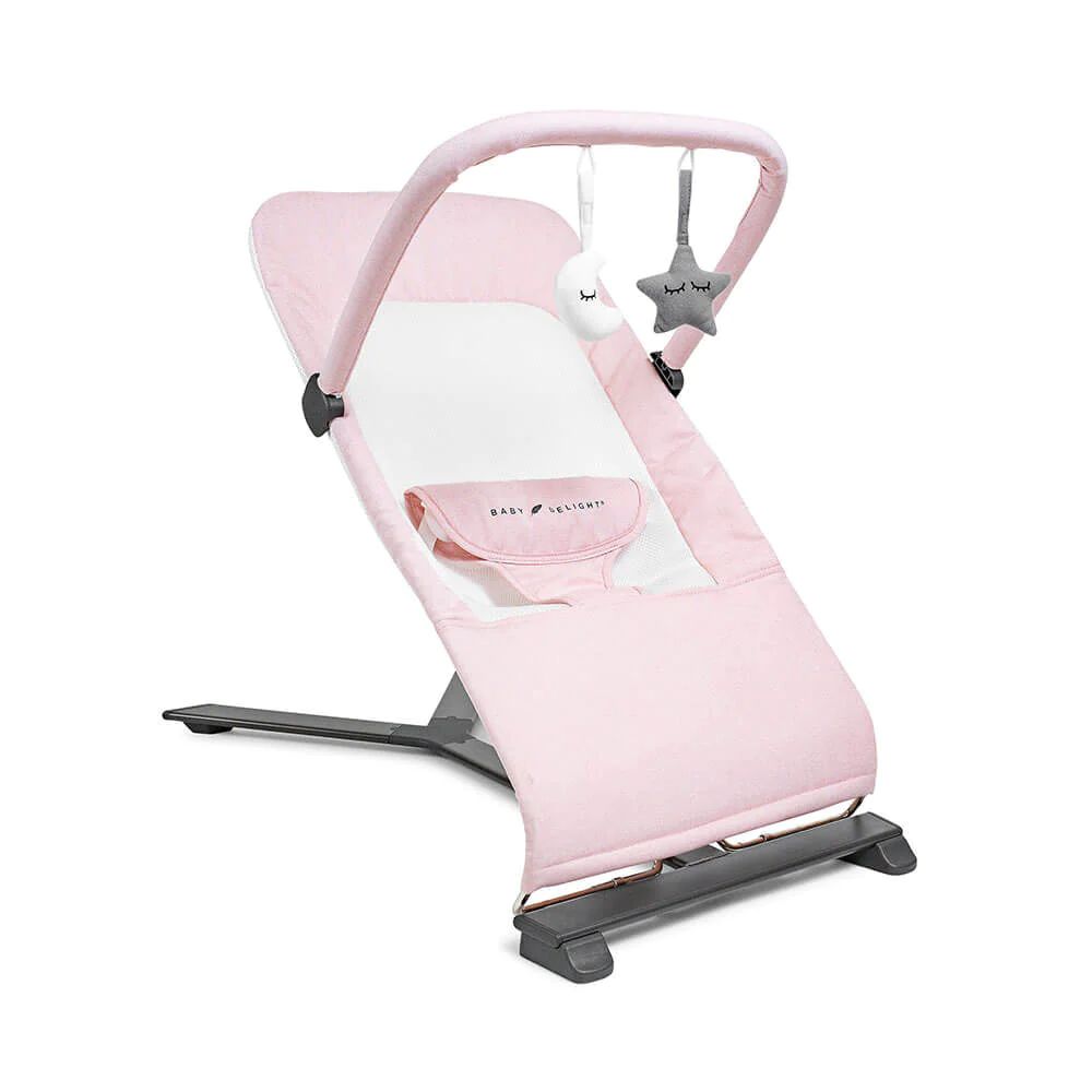 Alpine Deluxe Portable Bouncer - Peony Pink | Baby Delight