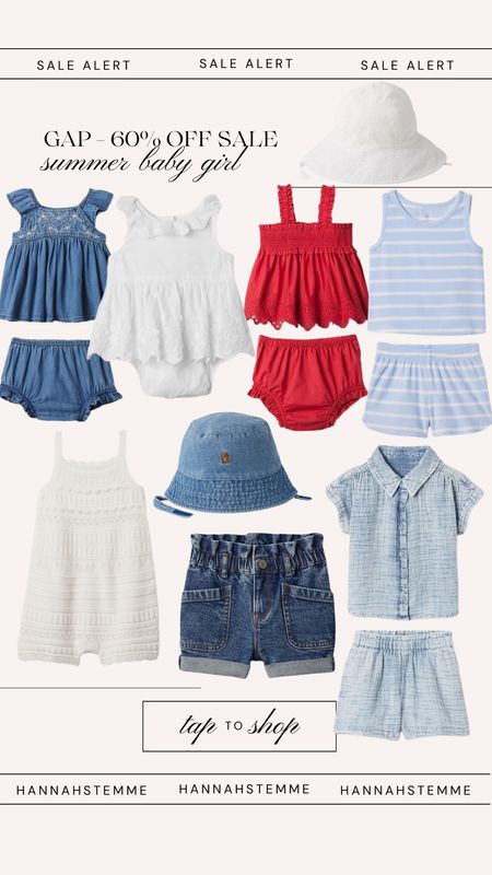 Gap baby summer sale is happening now! These are some picks I found for Ella that would be perfect for memorial weekend!

#LTKSaleAlert #LTKBaby #LTKKids