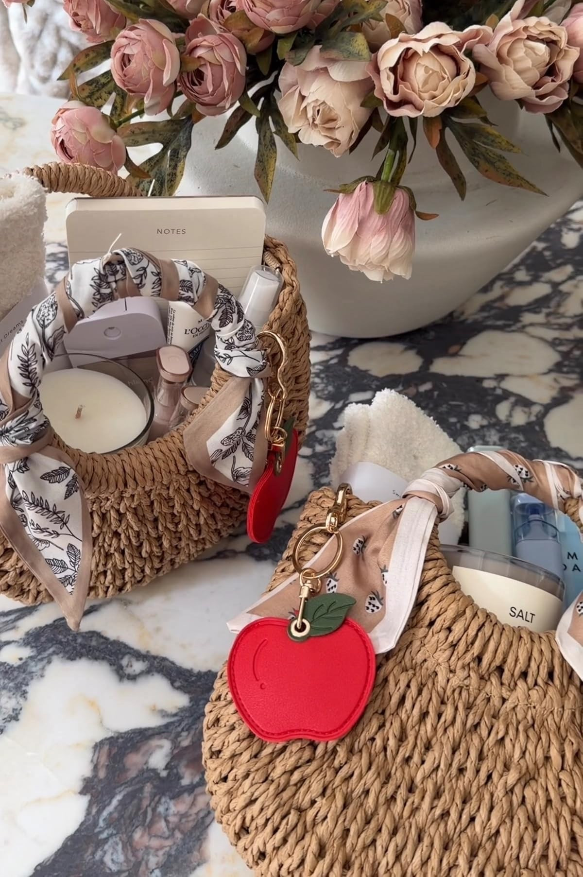 The perfect back to school teacher gift idea! Fill it with little goodies such as a candle, cozy socks, notepads, and add in a gift card for coffee! All Amazon!