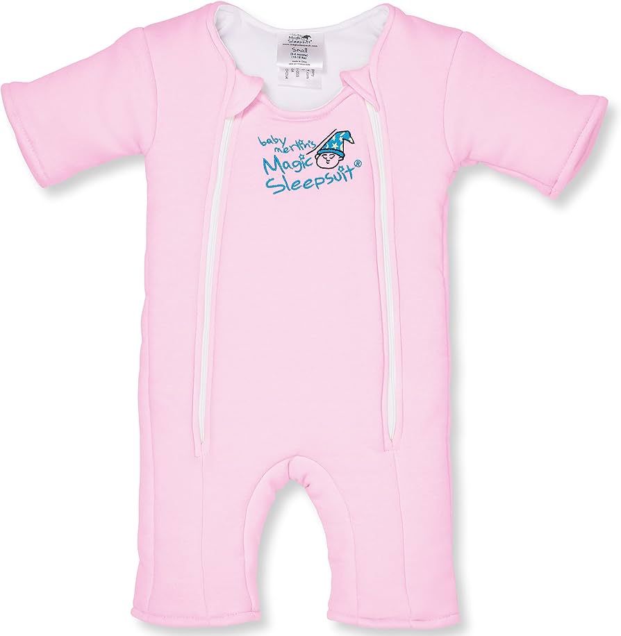 Baby Merlin's Magic Sleepsuit - 100% Cotton Baby Transition Swaddle - Baby Sleep Suit - Pink - 3-... | Amazon (US)