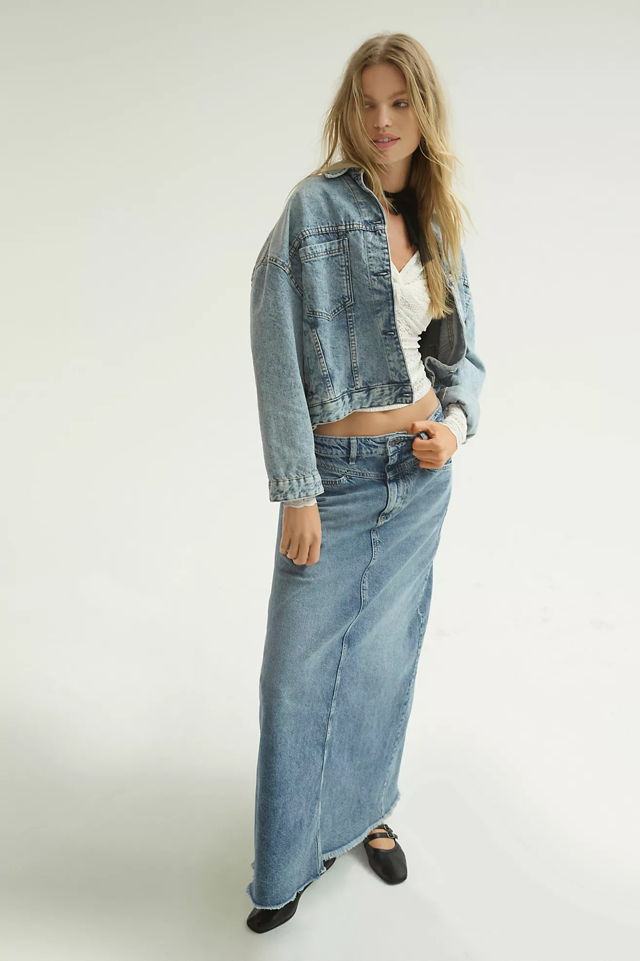 We The Free Come As You Are Denim Maxi Skirt | Free People (Global - UK&FR Excluded)