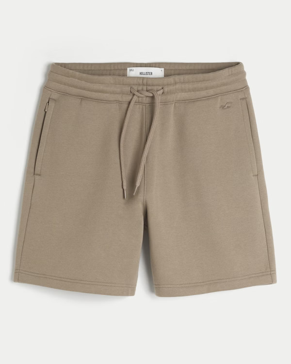 Above-the-Knee Fleece Icon Shorts | Hollister (US)