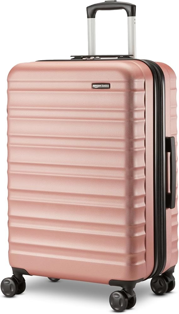 Amazon Basics 26" Hardside Medium Checked Luggage, Expandable Hardshell Suitcase with Telescoping... | Amazon (US)