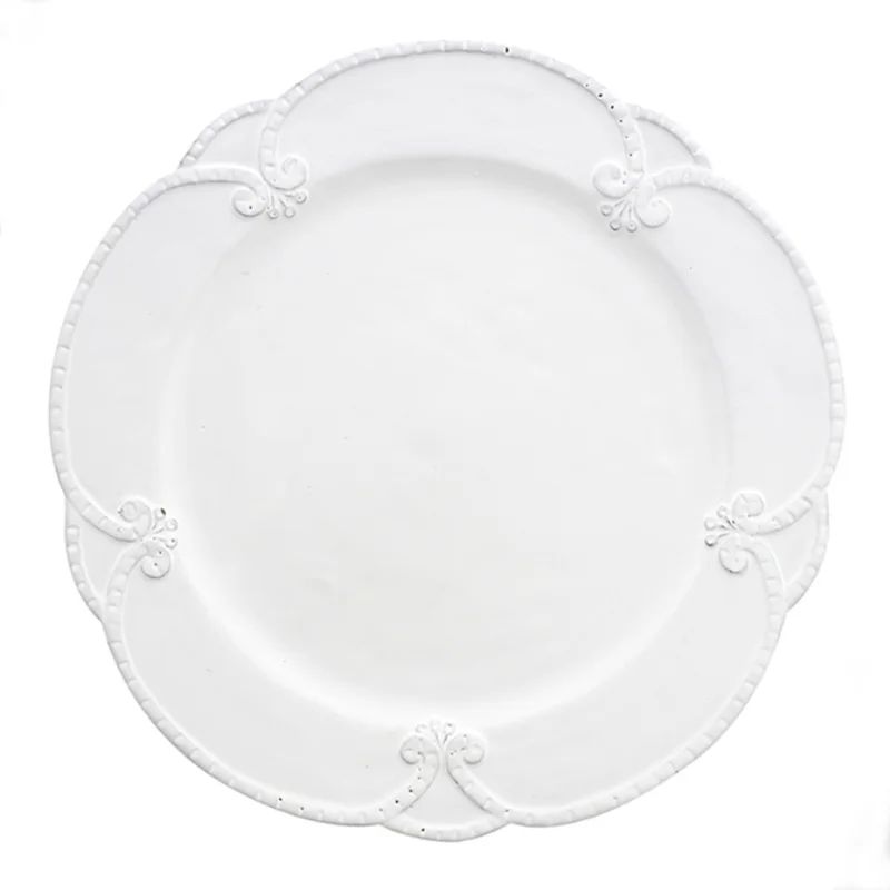 Bella Bianca Rosette 11.25" Dinner Plate | Wayfair Professional