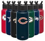 Simple Modern Officially Licensed NFL Water Bottle with Straw Lid | Gifts for Men & Women | Vacuu... | Amazon (US)