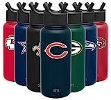 Simple Modern Officially Licensed NFL Water Bottle with Straw Lid | Gifts for Men & Women | Vacuu... | Amazon (US)
