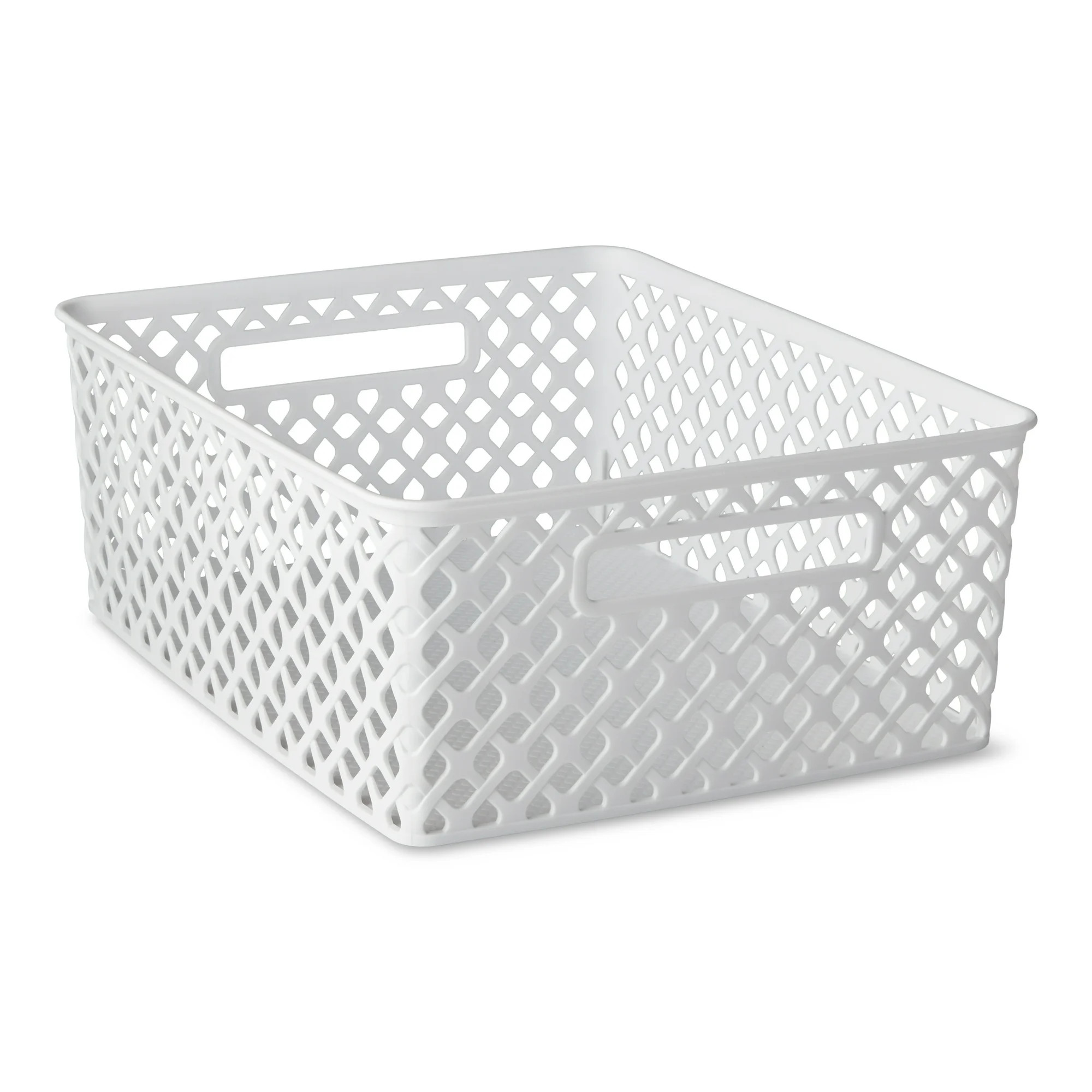 Mainstays Decorative Storage Basket, 14" x 11" | Walmart (US)