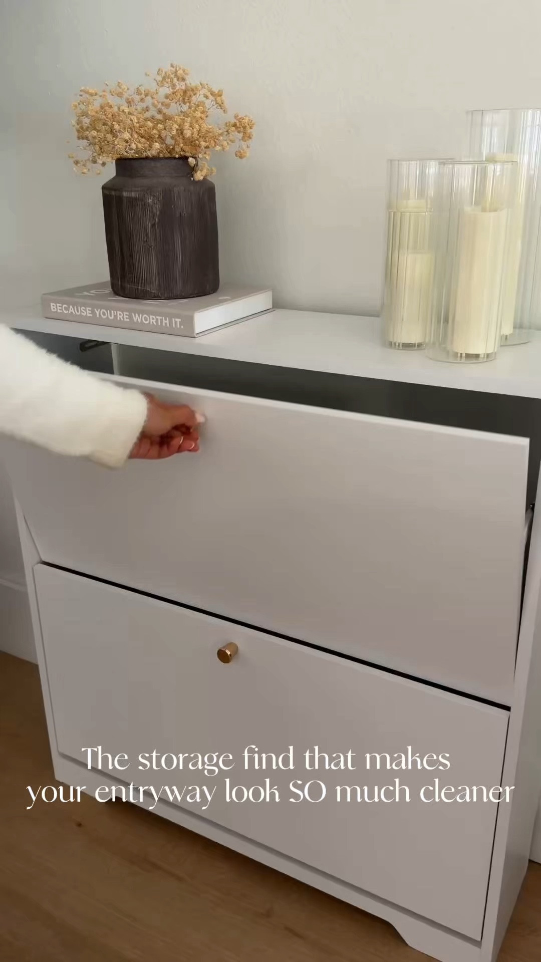 If the pile of shoes by the front door drives you crazy, this is such a smart fix. 👟 The slim design keeps everything tucked away without taking up a ton of space, and your entryway instantly looks so much more put together.

#amazonfinds #homefinds #organizationhacks #homeorganization #amazonhome
