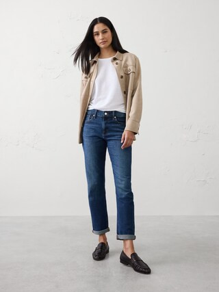 Girlfriend Mid-Rise Jean | Banana Republic Factory