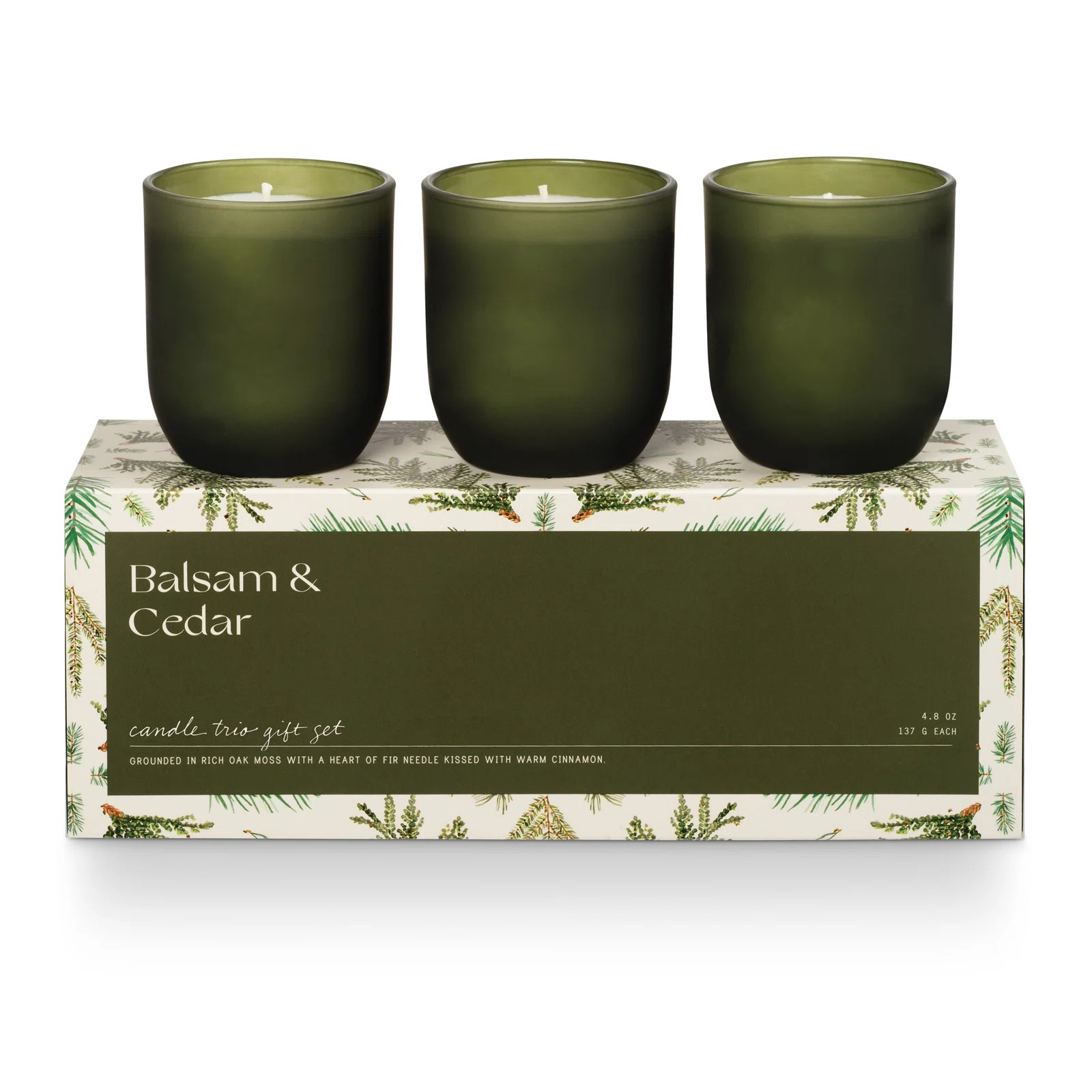 ILLUME Candle Trio Gift Set, Balsam & Cedar | Wayfair North America