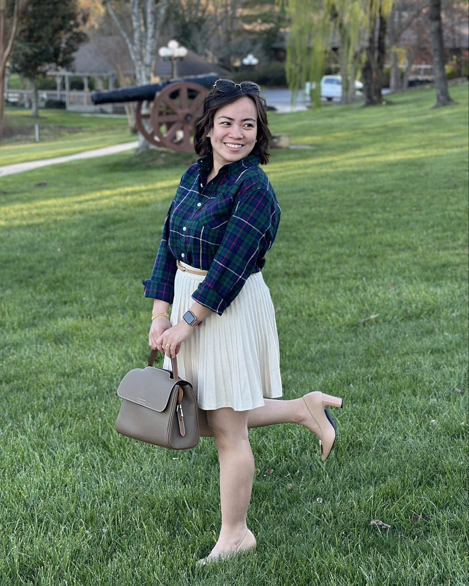 Pairing a cozy flannel button-down with a flowy skirt effortlessly blends casual comfort with feminine grace, creating a versatile and chic ensemble that transitions seamlessly from day to night.

#LTKmidsize #LTKfindsunder50 #LTKstyletip