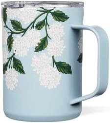 Corkcicle Paper Rifle Co. Coffee Mug, Insulated Travel Coffee Cup with Lid, Stainless Steel, Spill P | Amazon (US)