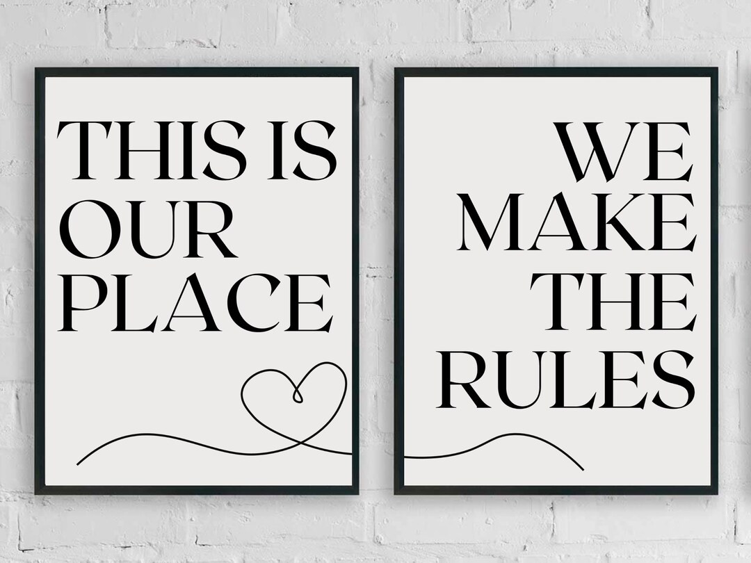 This is Our Place, We Make the Rules Poster Taylor Swift Digital Print lover Swiftie Wall Art Min... | Etsy (US)