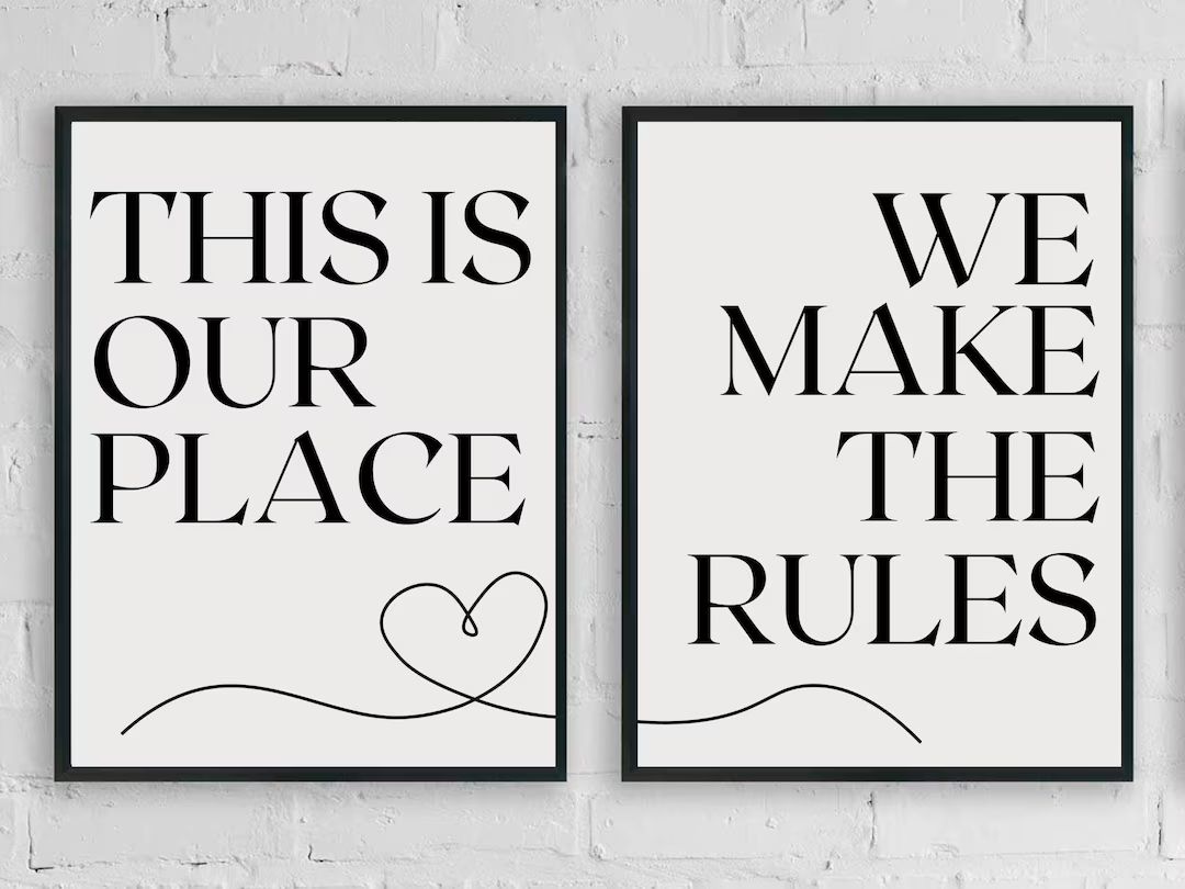 This is Our Place, We Make the Rules Poster Taylor Swift Digital Print lover Swiftie Wall Art Min... | Etsy (US)