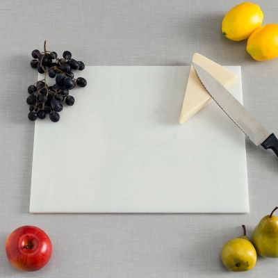 Home Accents 12" x 16" Marble Cutting Board, White, White | Ashley Homestore