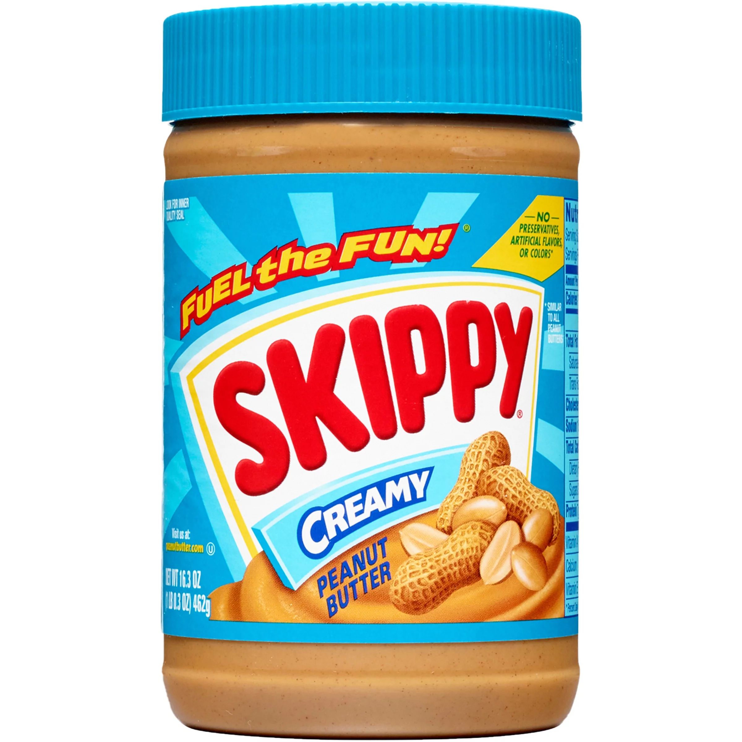 SKIPPY Peanut Butter, Creamy, 16.3 Oz Jar (4-Pack) - Walmart.com | Walmart (US)