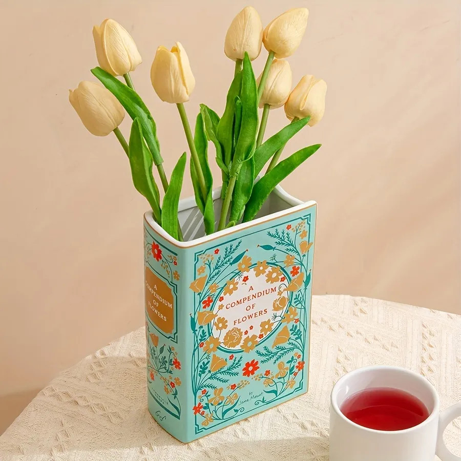 1pc Bibliophile Ceramic Vase: A Compendium Of Flowers: A Compendium Of Flowers (Flower Vase, Cera... | Temu Affiliate Program