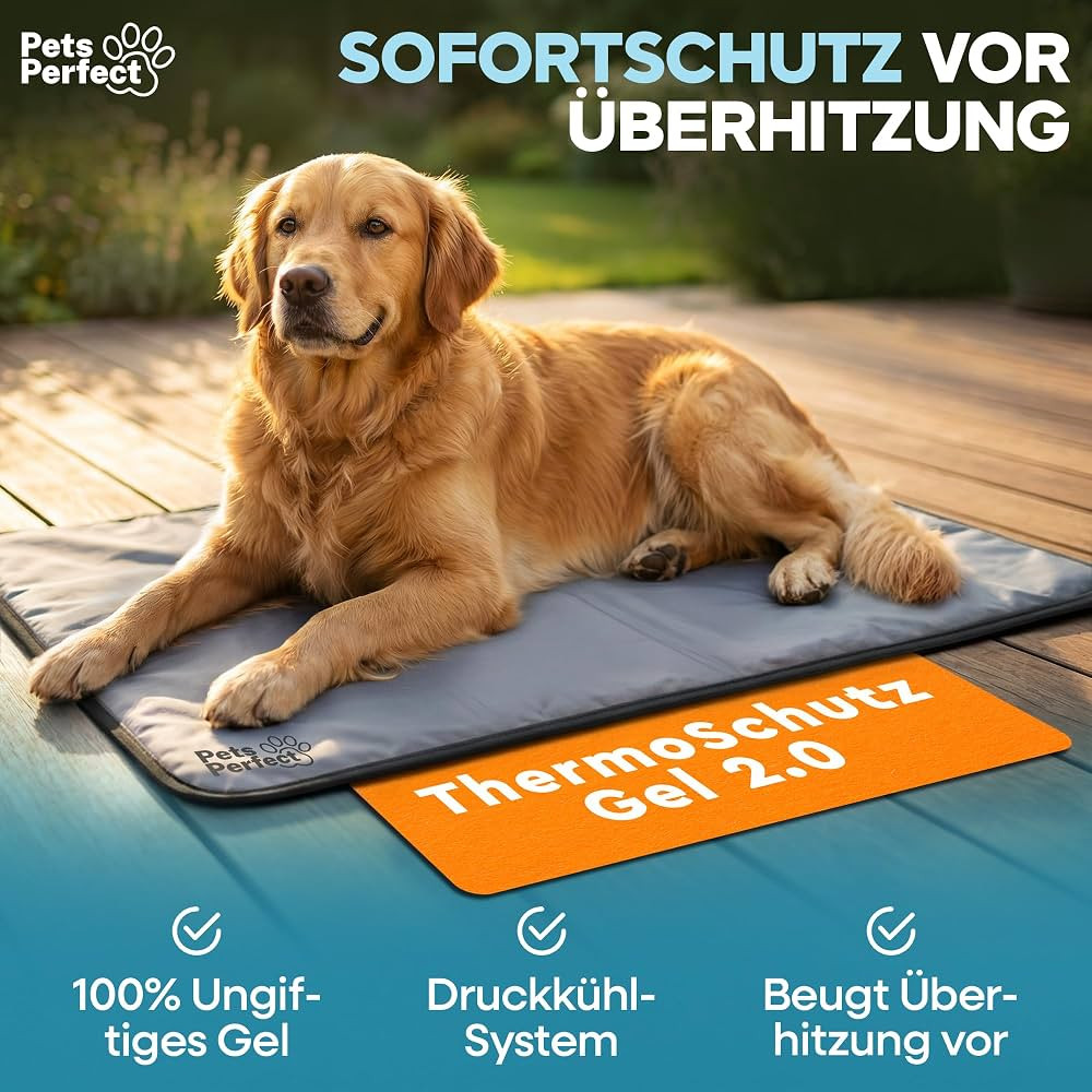 K\u00fchlmatte f\u00fcr Hunde selbstk\u00fchlend - Hunde K\u00fchlmatte mit 100% ungiftigem Therm... | Amazon (DE)