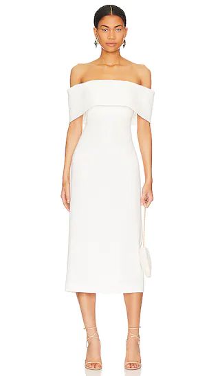 Cohen Midi Dress in White | Revolve Clothing (Global)