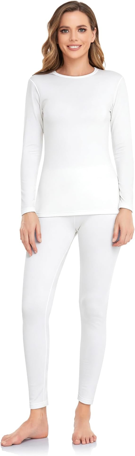 WEERTI Thermal Underwear for Women Long Johns with Fleece Lined Base Layer Women Cold Weather Top... | Amazon (US)