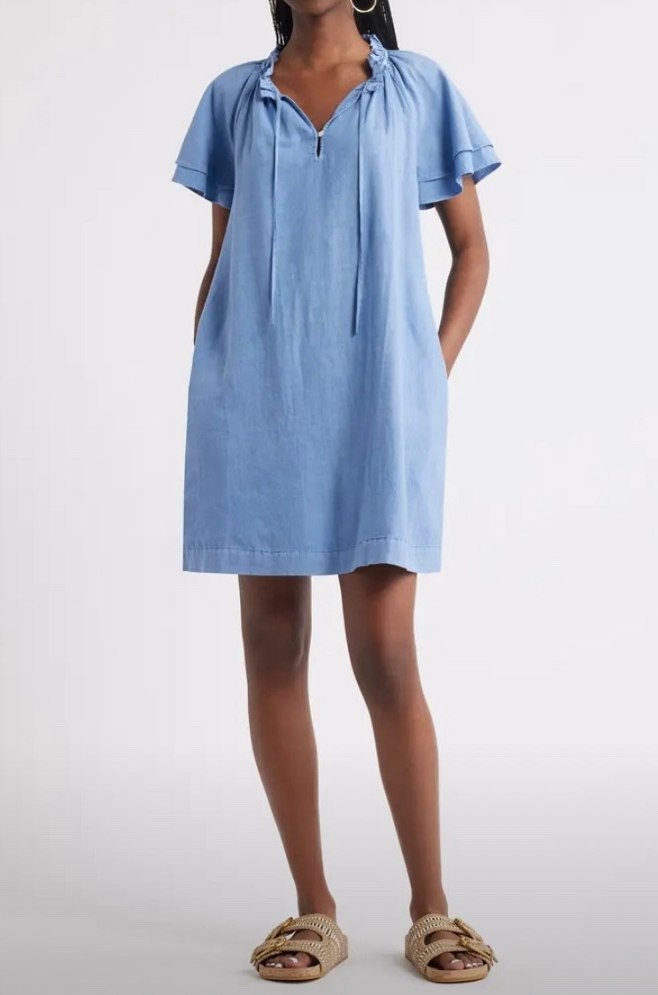 Love this east breezy linen dress too! 
This one has sleeves and perfect for the August summer days!!! Flip flops, or tennis shoes, this dress is a true run-a-round summer dress. Under $100!


#LTKSeasonal #LTKMidsize #LTKFindsUnder100