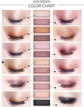 BestLand 2 Pack 12 Colors Makeup Nude Colors Eyeshadow Palette Natural Nude Matte Shimmer Glitter... | Amazon (US)