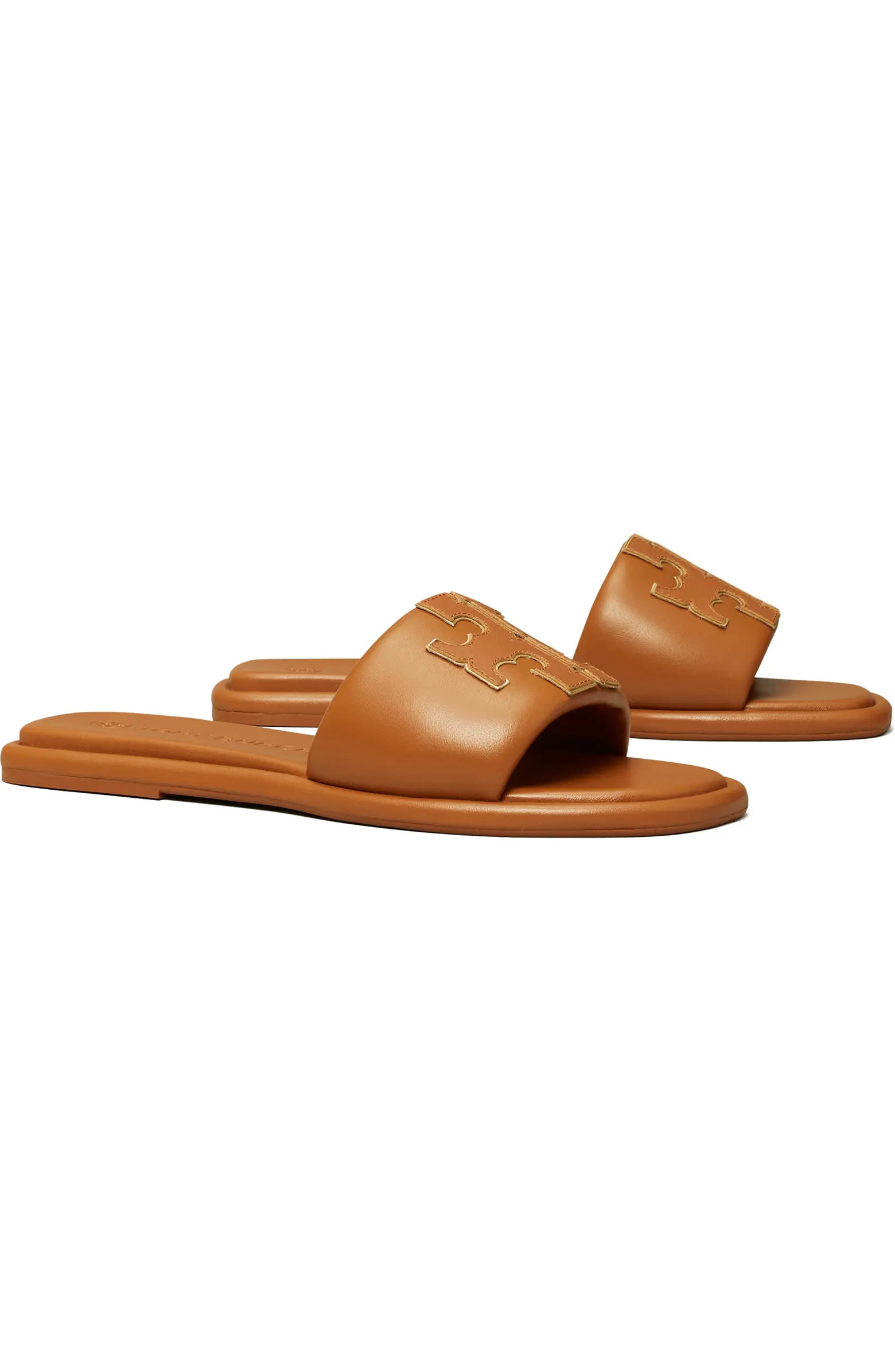 Double-T Leather Sport Slide Sandal (Women) | Nordstrom