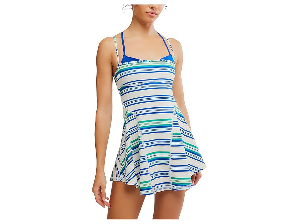 FP Movement Baseline Printed Dress Women's Dress Electric Shock Strip: XS (Women's 0-2) | Zappos.com