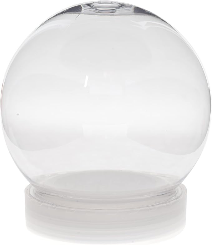 Amazon.com: 4 Inch DIY Clear Plastic Water Globe Snow Globe with Screw Off Cap -Great for DIY Cra... | Amazon (US)
