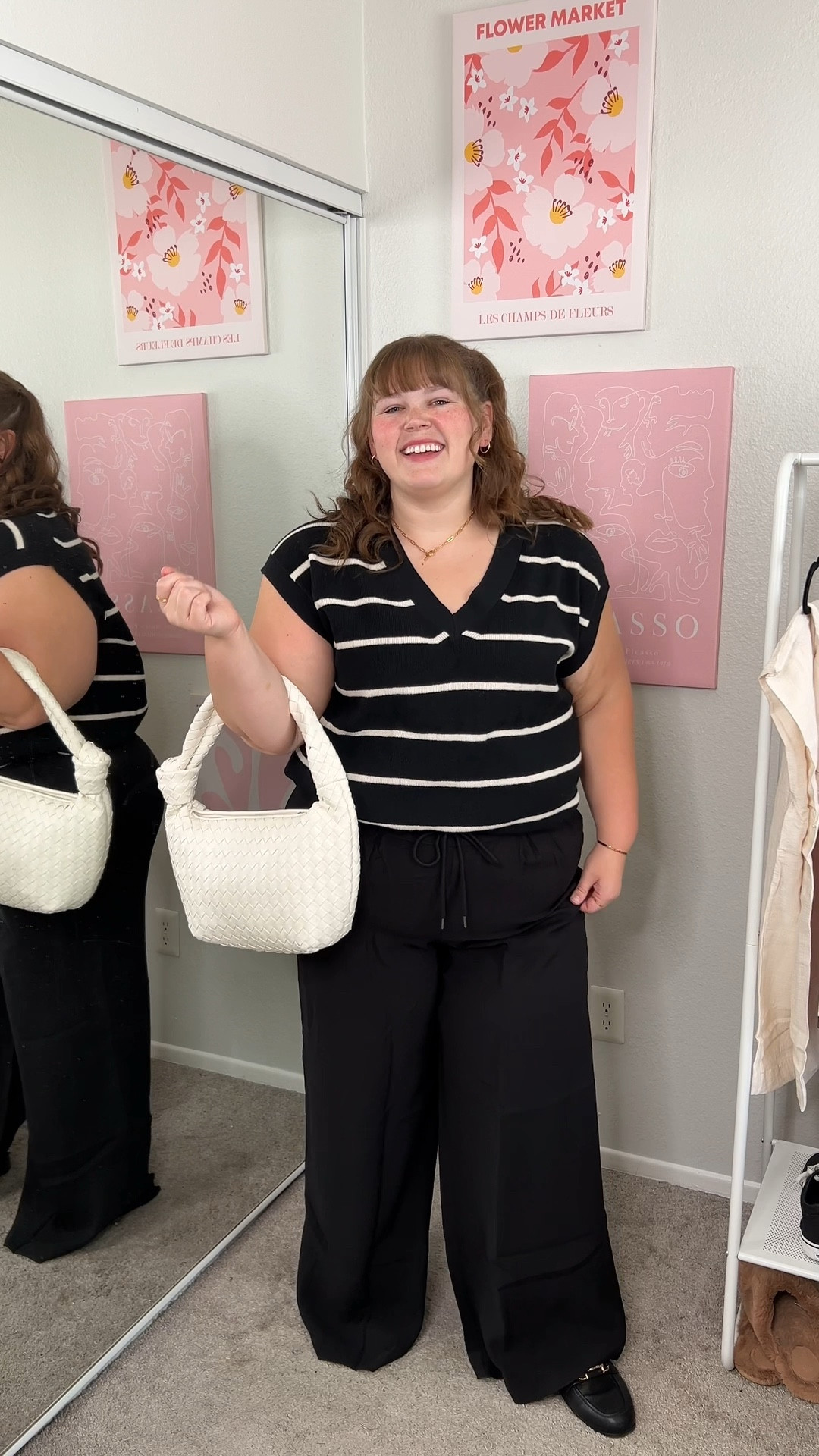 Plus size workwear outfit. Wearing 2X on the sweater vest and pants

#LTKFindsUnder50 #LTKPlusSize #LTKStyleTip