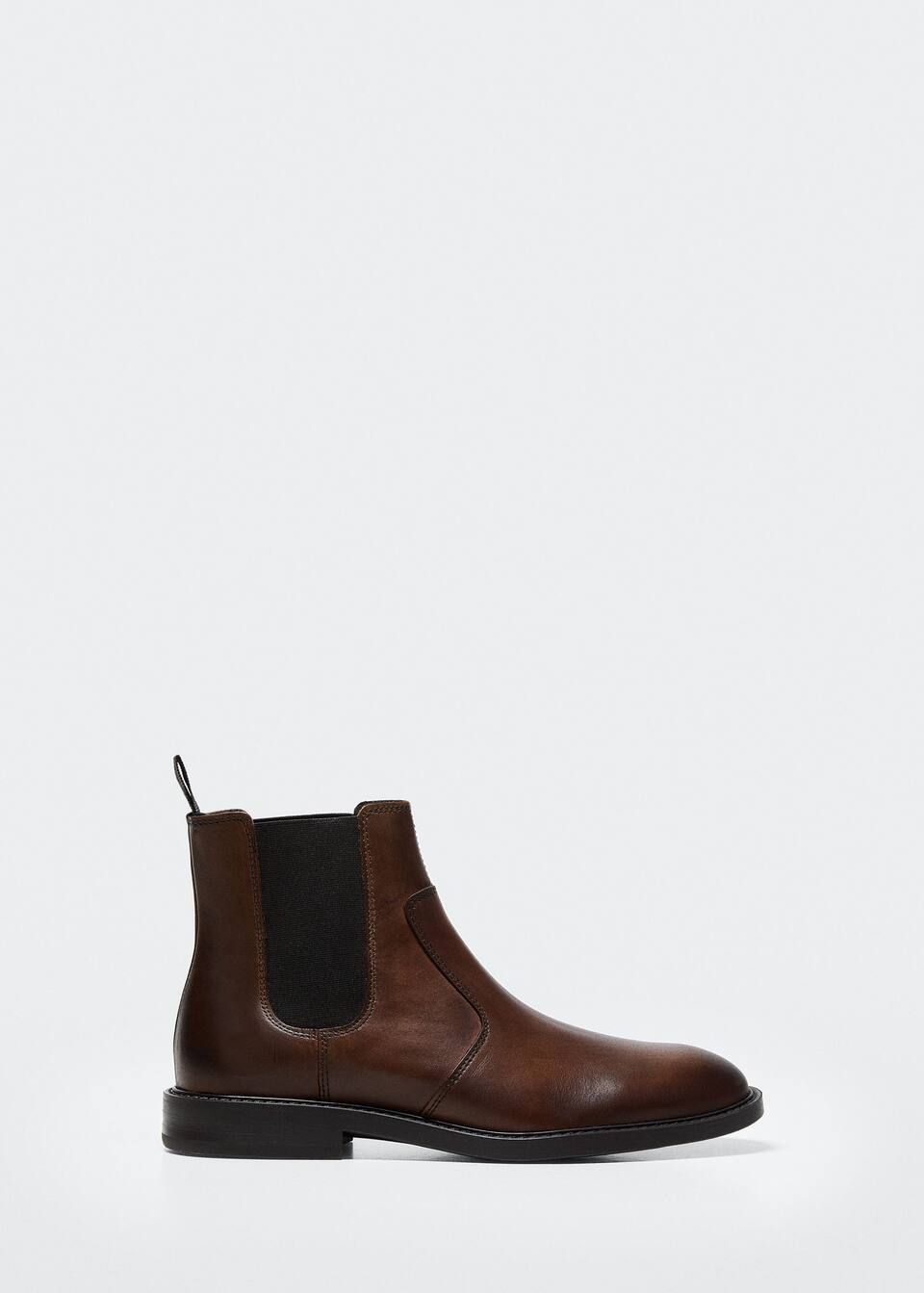 Leather chelsea ankle boots -  Men | Mango Man USA | MANGO (US)