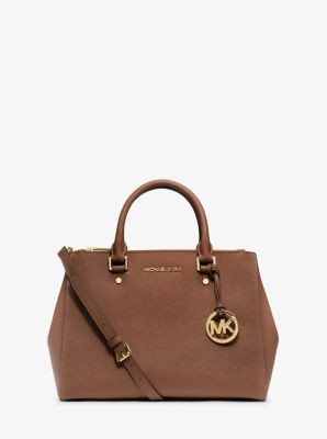 Sutton Medium Saffiano Leather Satchel | Michael Kors US & CA