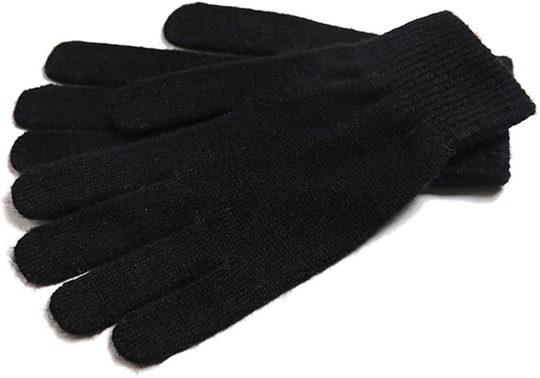 Pure Cashmere Women Full Fingers Gloves ladies Gloves Mittens- gloves knitted | Amazon (US)