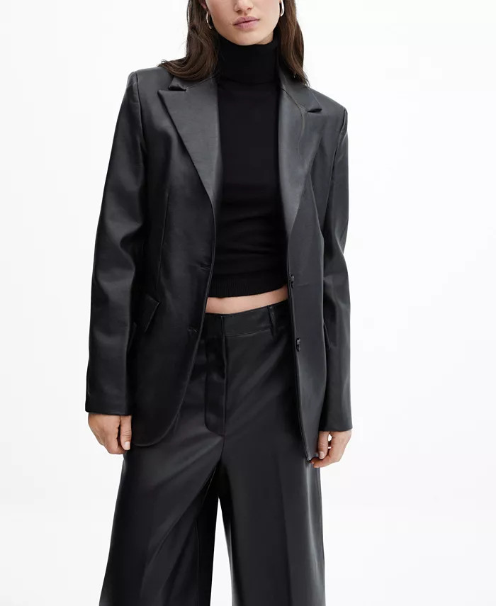 Women's Leather-Effect Jacket | Macy's