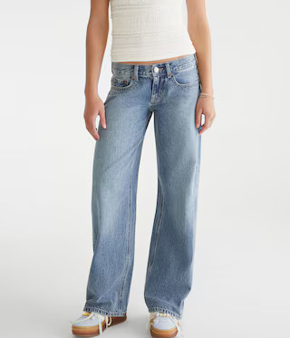 Super Low-Rise Baggy Wide Leg Jean | Aeropostale