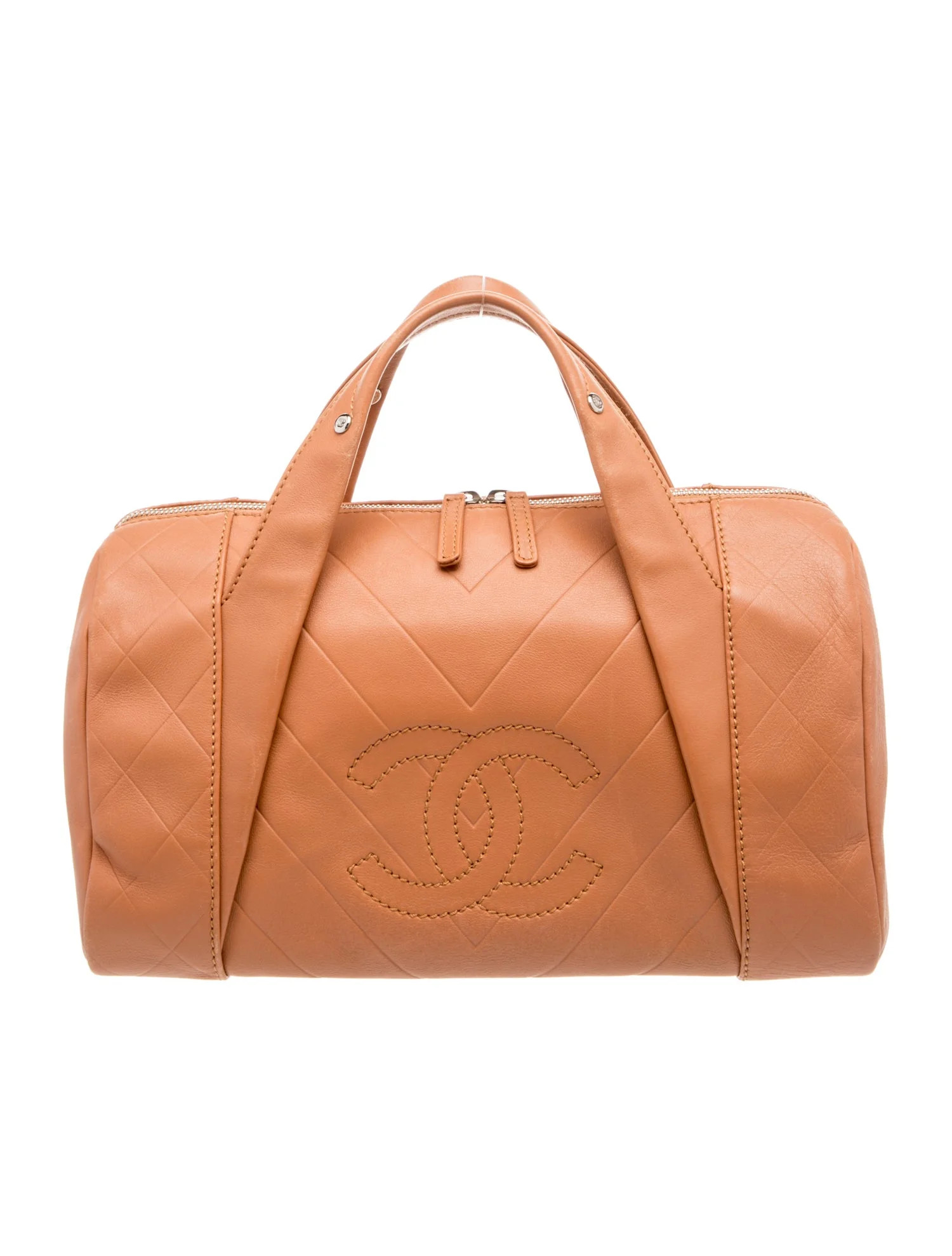 Chanel All Day Long Bowler Bag - Brown Handle Bags, Handbags - CHA1407210 | The RealReal | The RealReal
