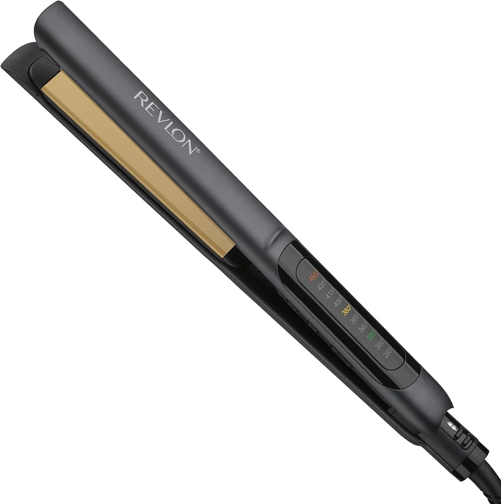 Revlon Smooth Brilliance Ceramic Hair Flat Iron | Smooth Glide and Ultra-Sleek Sylas, (1 in) | Amazon (US)