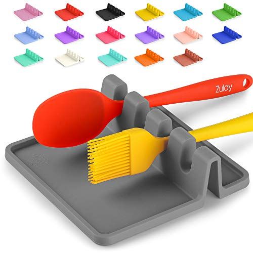 Silicone Utensil Rest with Drip Pad for Multiple Utensils, Heat-Resistant, BPA-Free Spoon Rest & Spo | Amazon (US)