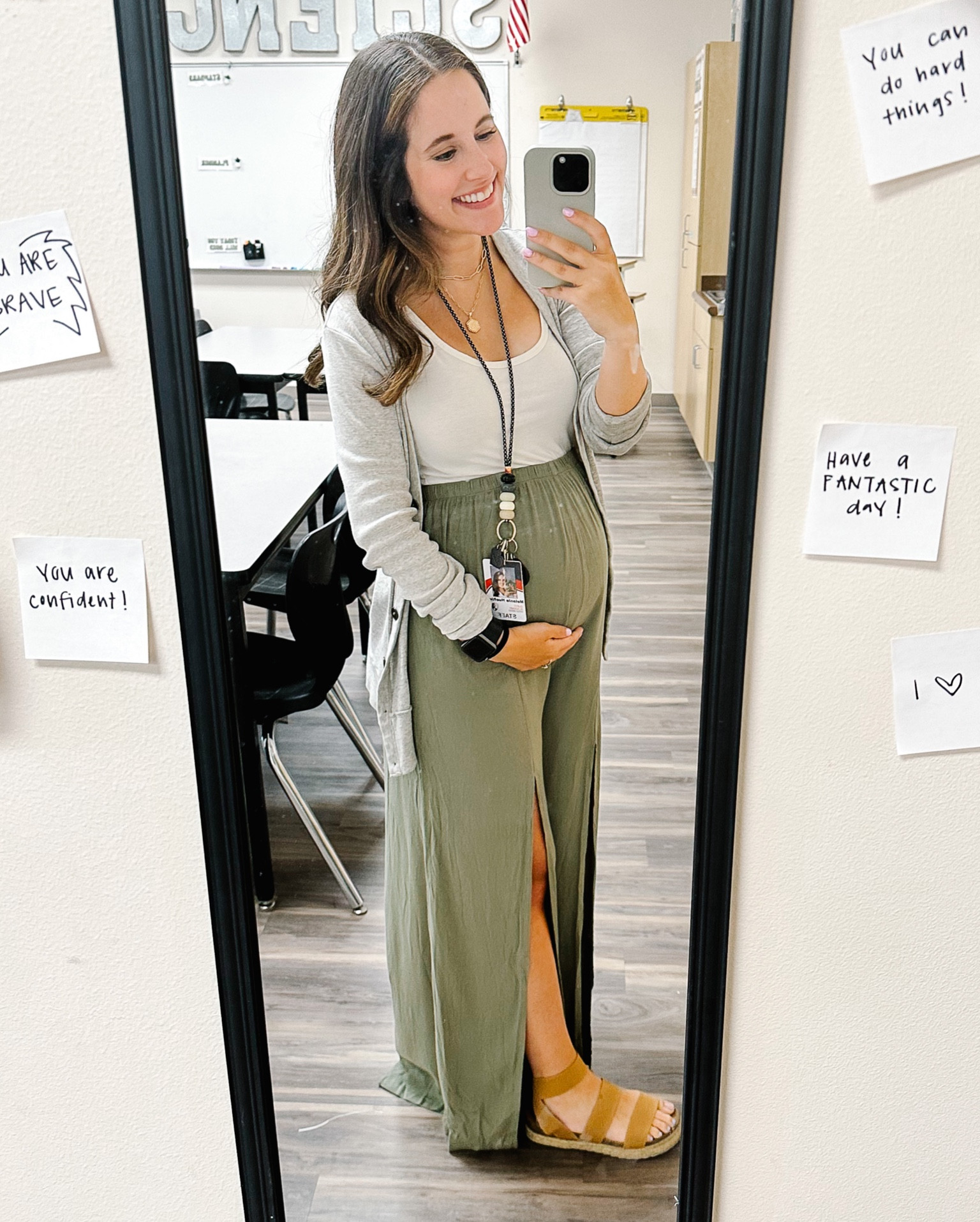 The absolute best maternity pants for the first day of school 😍

#LTKbump #LTKworkwear #LTKBacktoSchool