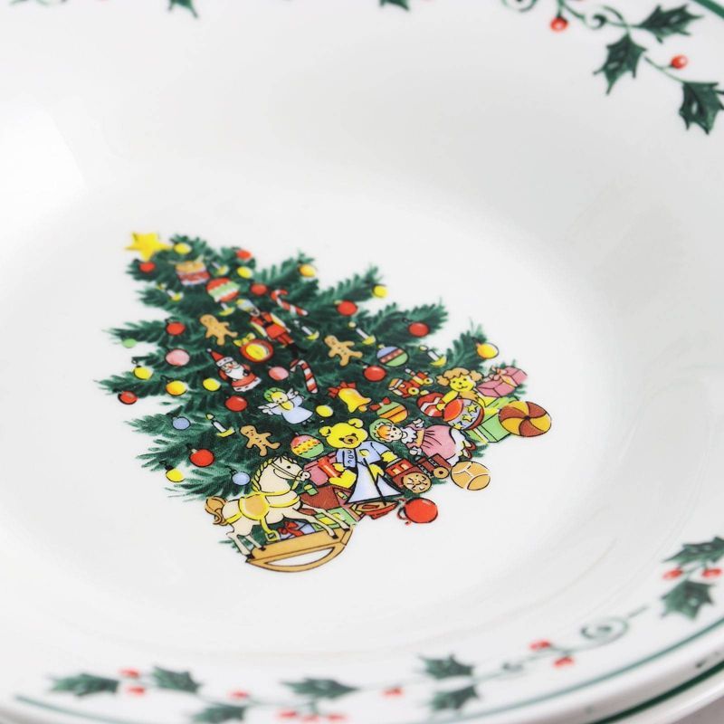 Gibson Home 20pc Ceramic Christmas Tree Trimming Dinnerware Set | Target