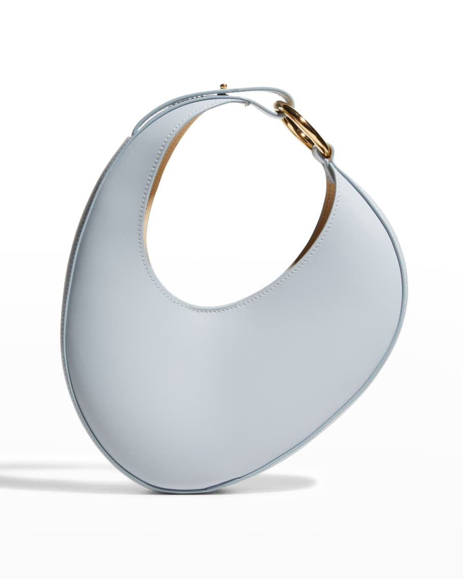 Carolina Santo Domingo Ostra Micro Leather Top-Handle Shoulder Bag | Neiman Marcus