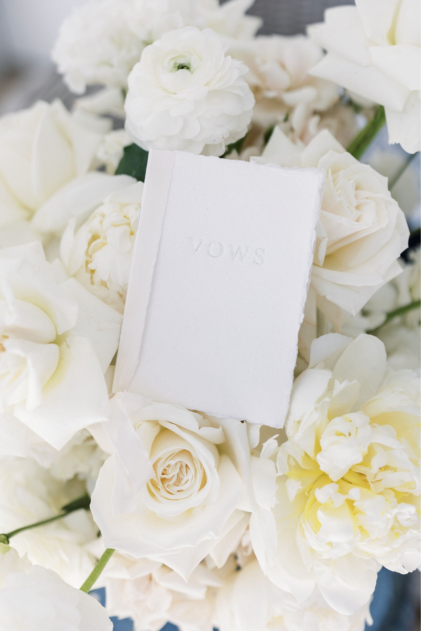 Embossed White Vow Books 

#LTKWedding